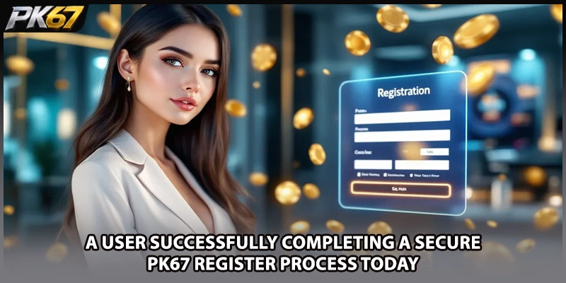A user successfully completing a secure PK67 register process today