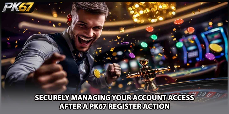 Securely managing your account access after a PK67 register action