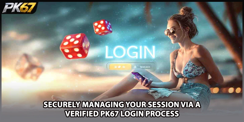 Securely managing your session via a verified PK67 login process